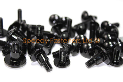 Triumph Speed Four Black Aluminium Fairing Bodywork Bolts Kit 2002-2006