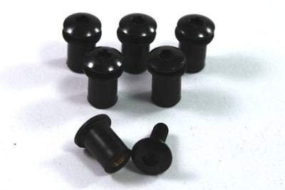 Aprilia RS4 125 2011 - 2015 Black Aluminium Fairing Screen Bolt & Clip Screw Kit