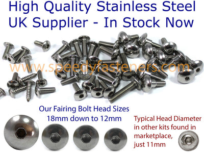 Stainless Steel Fasteners Screen Panniers Bolts fits Suzuki V-Strom DL1000 2017+