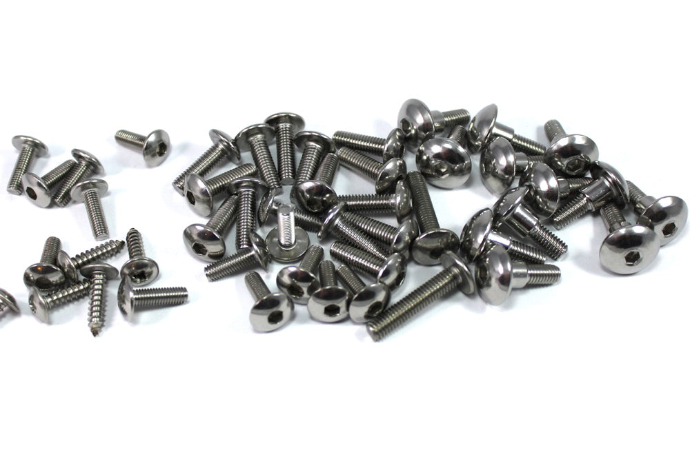 Yamaha R1 1998-2001 Fairing & Screen Bolt Kit Full Stainless Steel YZFR1