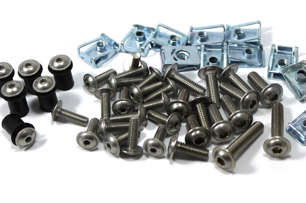 Kawasaki Ninja ZX-10 Tomcat 1988-1991 Stainless Steel Fairing Screen Bolt Screw Kit ZX B1-B3