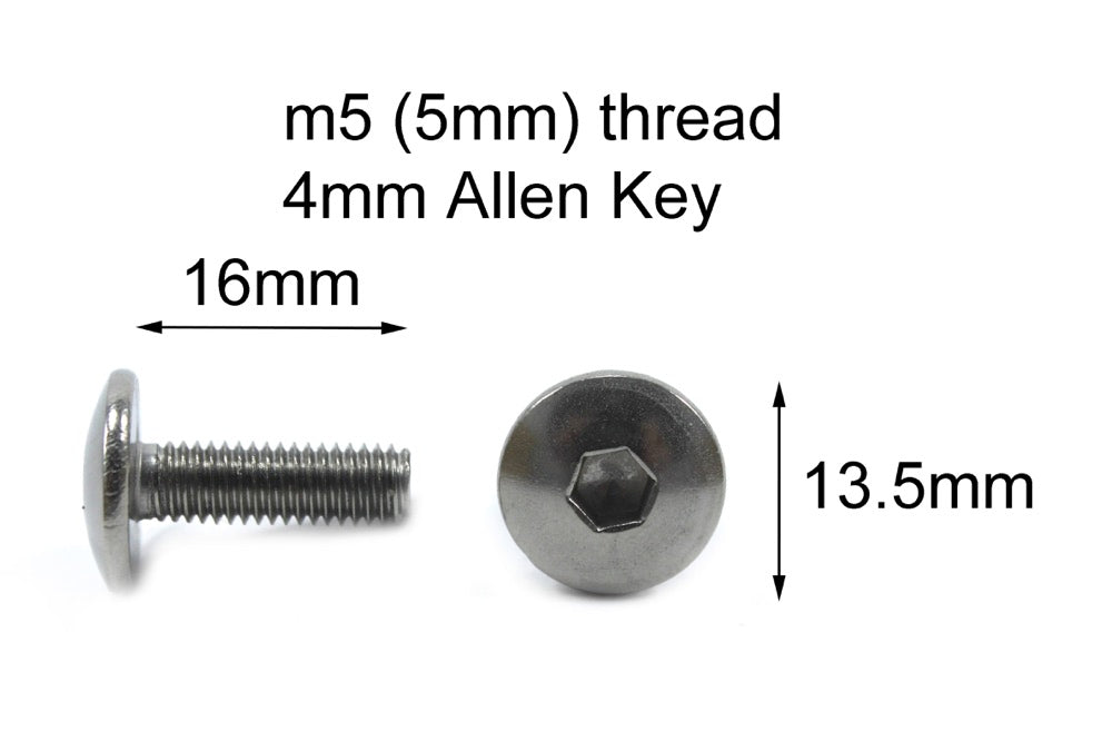 Aprilia RS250 1998-2004 Black Aluminium Fairing Screen Bolt Kit Screws RS 250