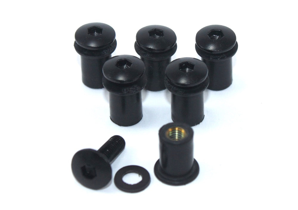 Honda CBR 600 RR 2013-2020 Black Aluminium Fairing & Screen Bolt Fixings Kit Bolts