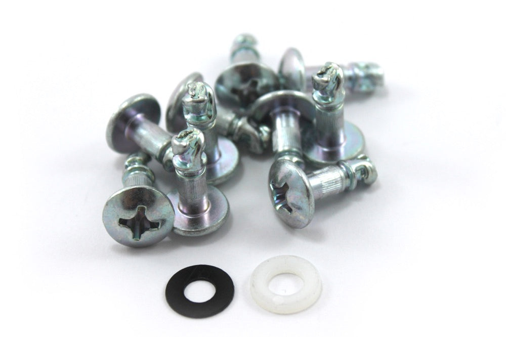 Dzus Fasteners Pozi Crosshead Star Button Head Silver Zinc Panex Studs 6mm (No Receptacle)