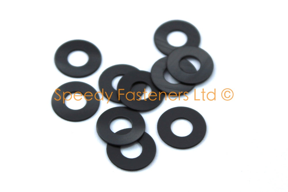 Black Nylon Retaining Washers for 6mm Dzus Fasteners