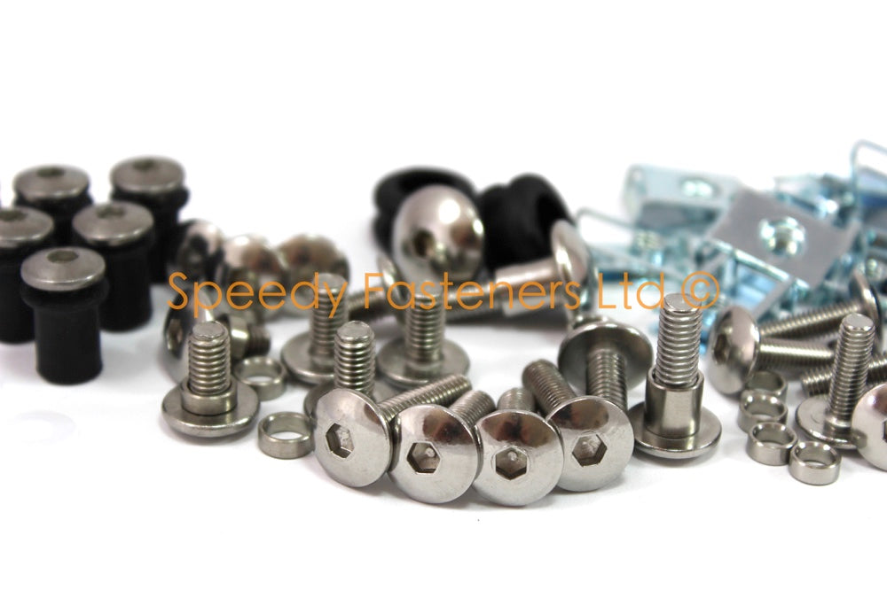 Suzuki GSX-R1300 Hayabusa 2008-2021 Stainless Fairing & Screen Bolt Kit GSXR