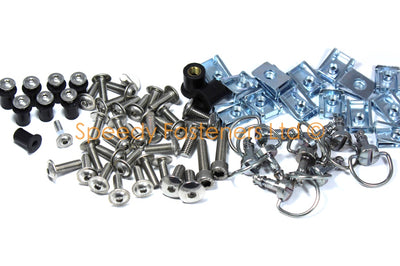 Ducati 749 999 Stainless Steel Fairing Bolts Clips Wellnut + Dzus Fasteners Option