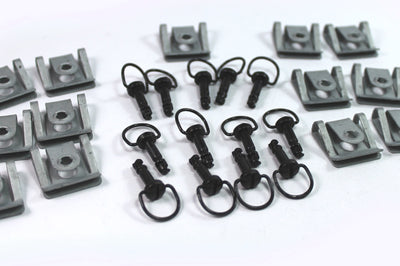 Ducati 1098 1198 848 Black Aluminium Fairing Bolts Clips Wellnut + Dzus Fasteners Option