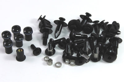 Honda CBR 1000RR Fireblade 2006-2007 Black Aluminium Fairing Screen Bolt Screw Kit