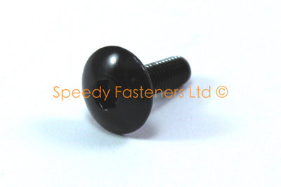 Black Aluminium Fairing Bolt m5 x 16mm (13.5mm diameter head) Allen Key Button Head
