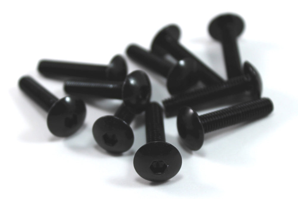 Yamaha RD500LC 1984-1986 Black Aluminium Fairing Screen Bolt Kit RD 500 RZ500