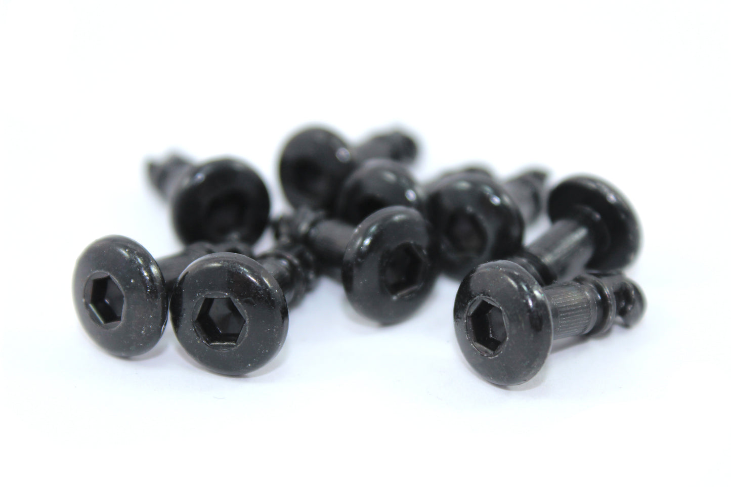 Dzus Fasteners Hex Allen Key Button Head Black Zinc Panex Studs 6mm (No Receptacle)