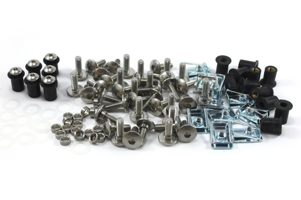 Ducati 1098 1198 848 Stainless Steel Fairing Bolts Clips Wellnut + Dzus Fasteners Option