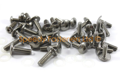 Suzuki GSX-R GSXR 1100 1986-1988 Stainless Fairing & Screen Bolts Kit Complete