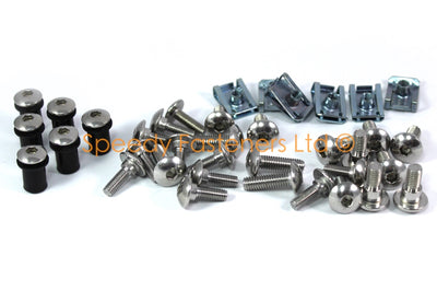 Honda CBR 600 F4i Stainless Steel Fairing & Screen Bolts Well Nuts Kit CBR600F4i