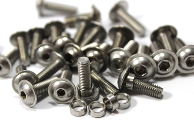 BMW S1000RR 2015-2019 Stainless Fairing Bolt + Collars Kit Allen Flange & Clips