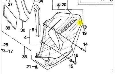 Honda Dzus CBR 600 2003 & RVT 1000 RC24 RC30 Fairing Bolts Studs Large Dzus x2