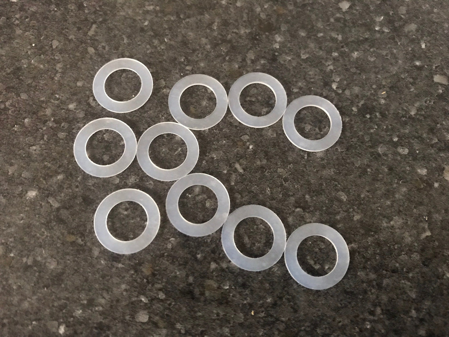 Clear Nylon Washers m8 x 13mm x 0.5mm