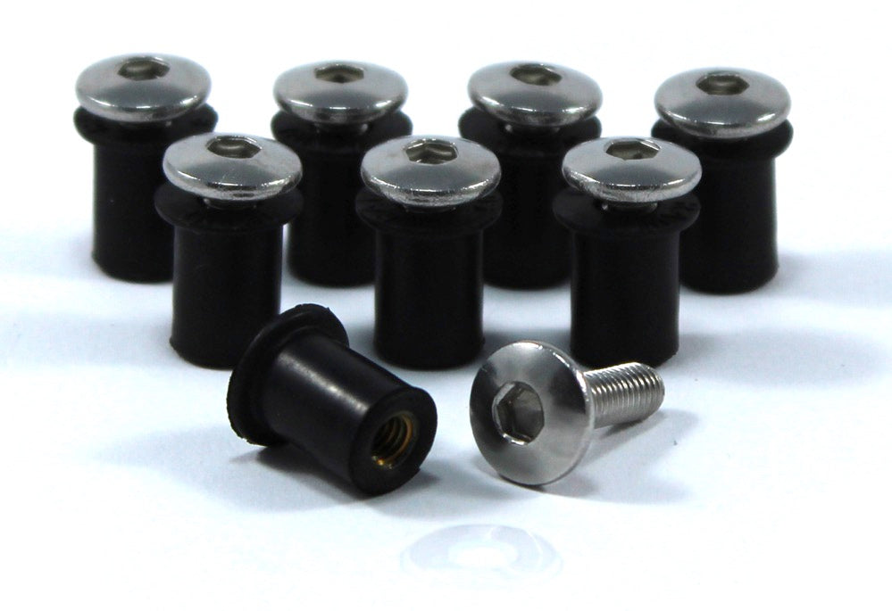 Triumph Daytona 675 675R Stainless Fairing & Screen Bolts Clip Kit 2006-2012