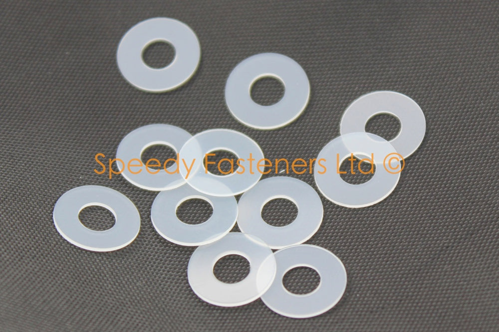 Clear Nylon Washers m8 x 18mm x 0.5mm