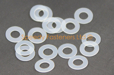 Clear Nylon Washers m5 x 10mm x 0.5mm