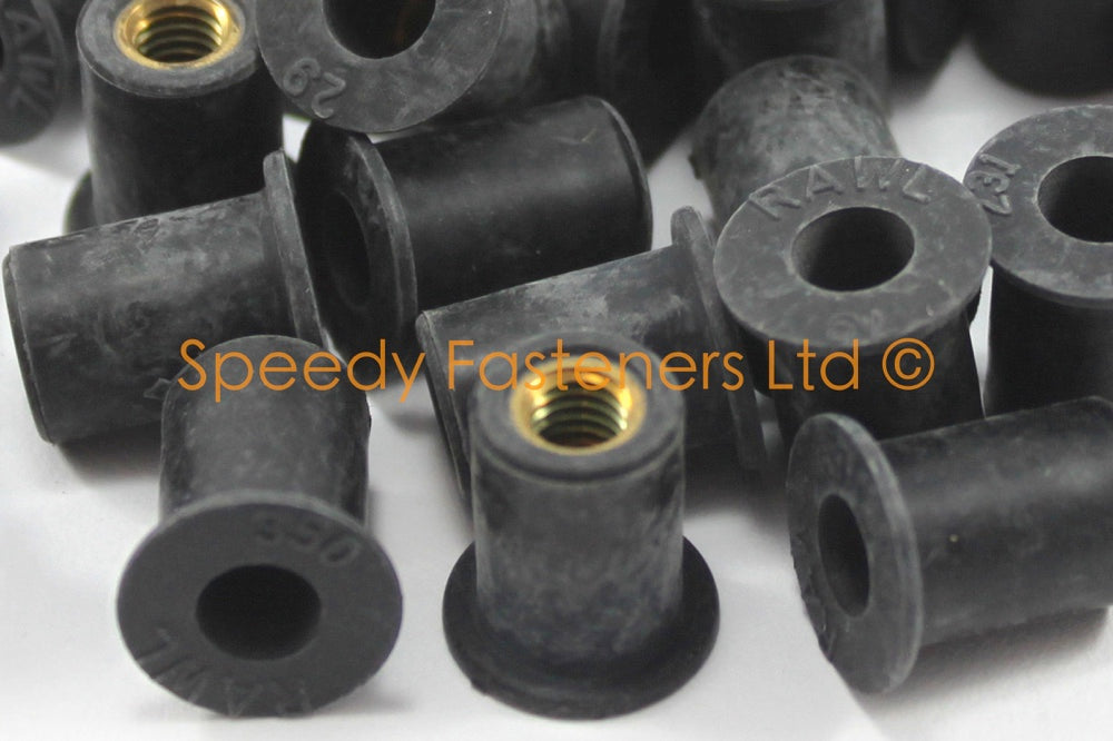 10 32 Thread 3 8th Inch Rubber Well Nuts 10 32 Thread 3 8th Inch Rubber Well Nuts