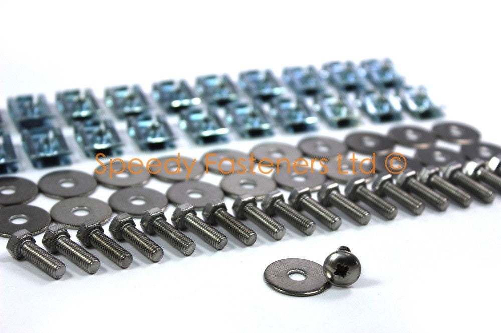 BMW 630i 650i 645i E63 E64 Engine & Gearbox Under Tray Shield 31x Clips & Bolts