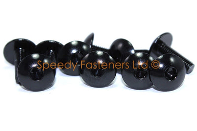 Kawasaki Ninja ZX-10R 2006-2007 Black Aluminium Fairing Screen Bolt Kit ZX10R