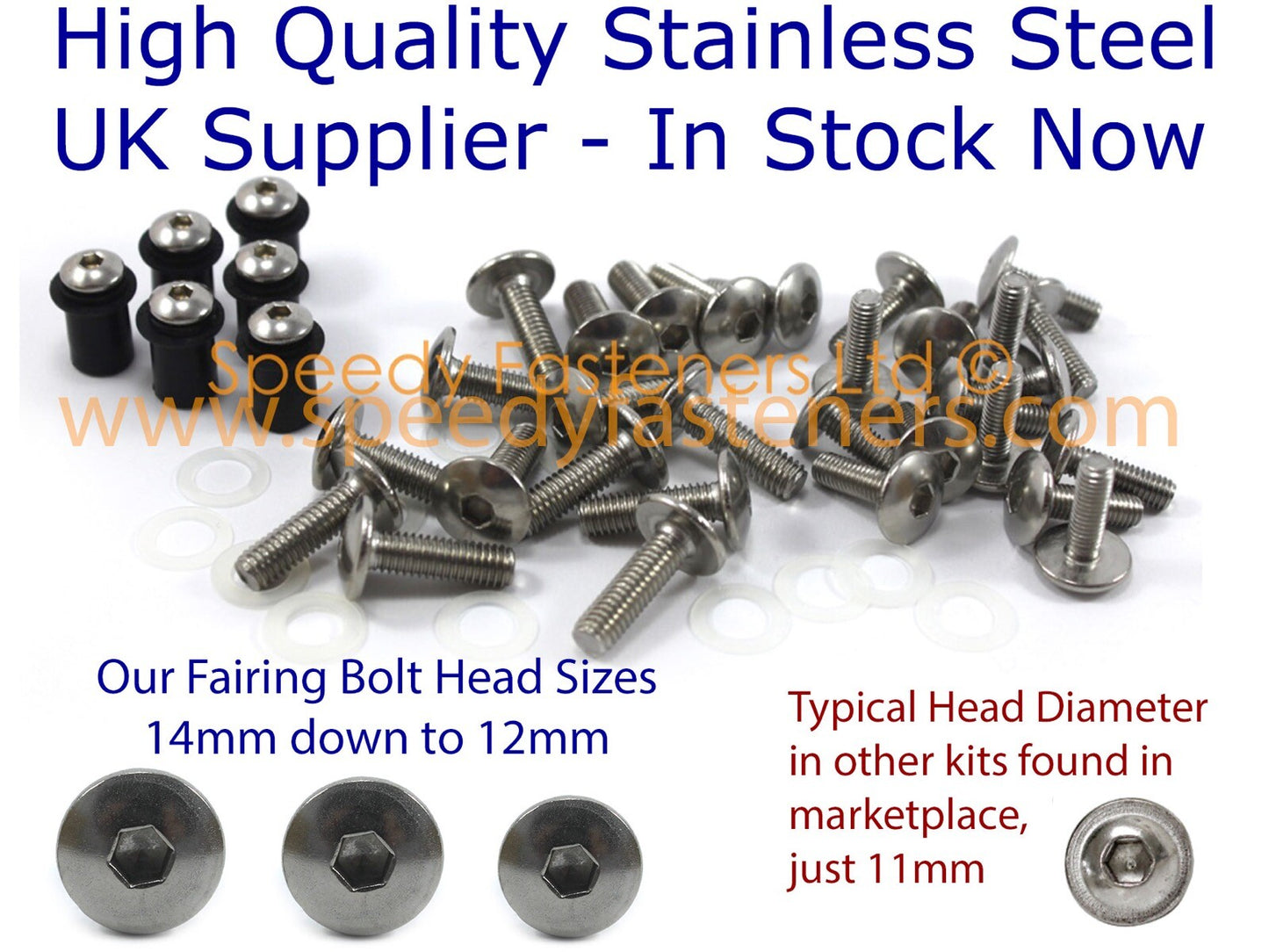 Suzuki RG500 Gamma 1985-1987 Stainless Fairing & Screen Bolt Kit RG 500 RG400