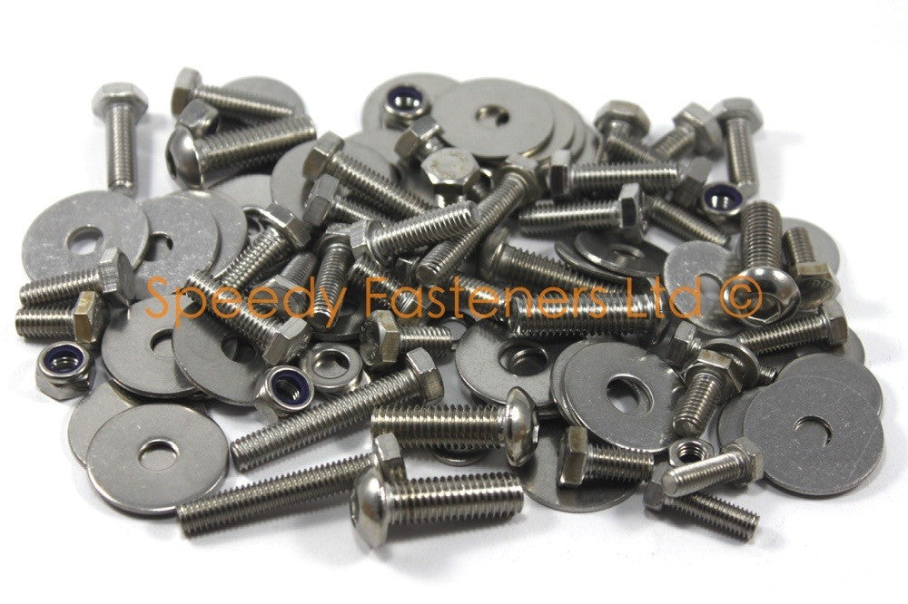 Lotus Elise S3 Complete Stainless Bolt Kit Undertray Clamshells Wheelarch Rad