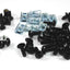 for Yamaha Fazer FZ6 S2 2007 2008 Black Aluminium Fairing Bolt Clips Kit FZ-6