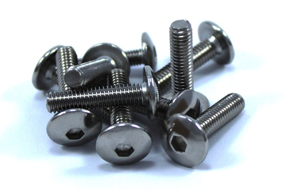 10x Aprilia AP8152117 Fairing Bolts m6 x 25mm Pan Button Head Stainless Screw