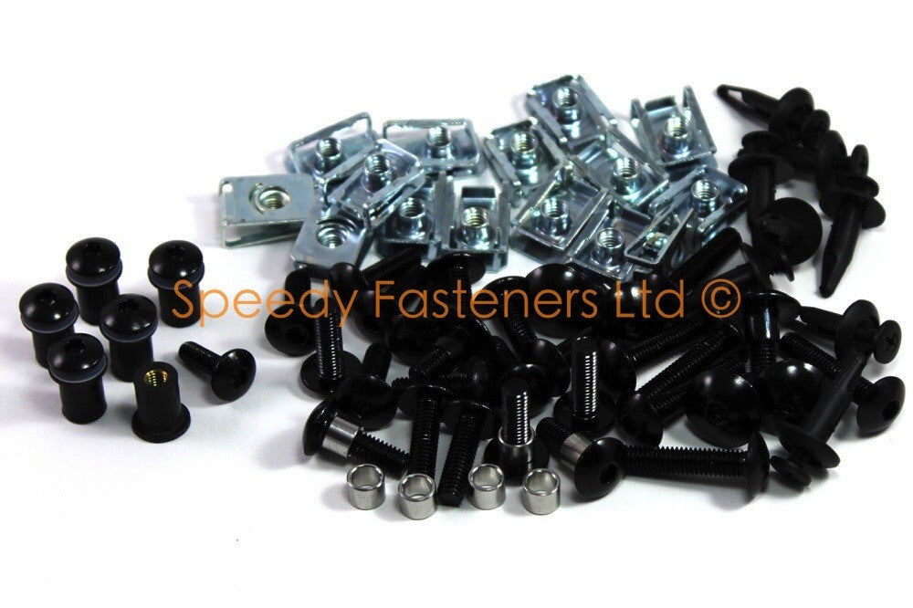 for Suzuki GSX-R750 1992-1995 Black Aluminium Fairing & Screen Bolts Screw Kit