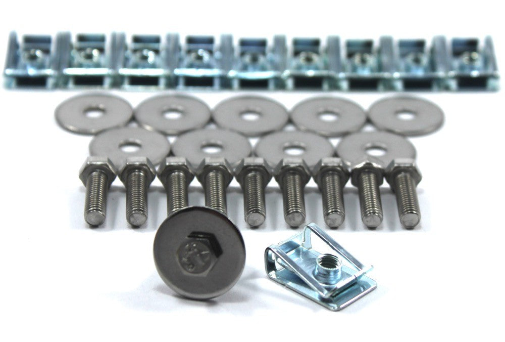 Lotus Evora Stainless Steel Rear Undertray & Diffuser Tray Bolt & Clip Kit