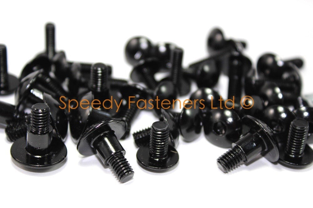 Triumph Trophy 1995-2004 Black Aluminium Fairing & Screen Bolts Clips Bolt Kit