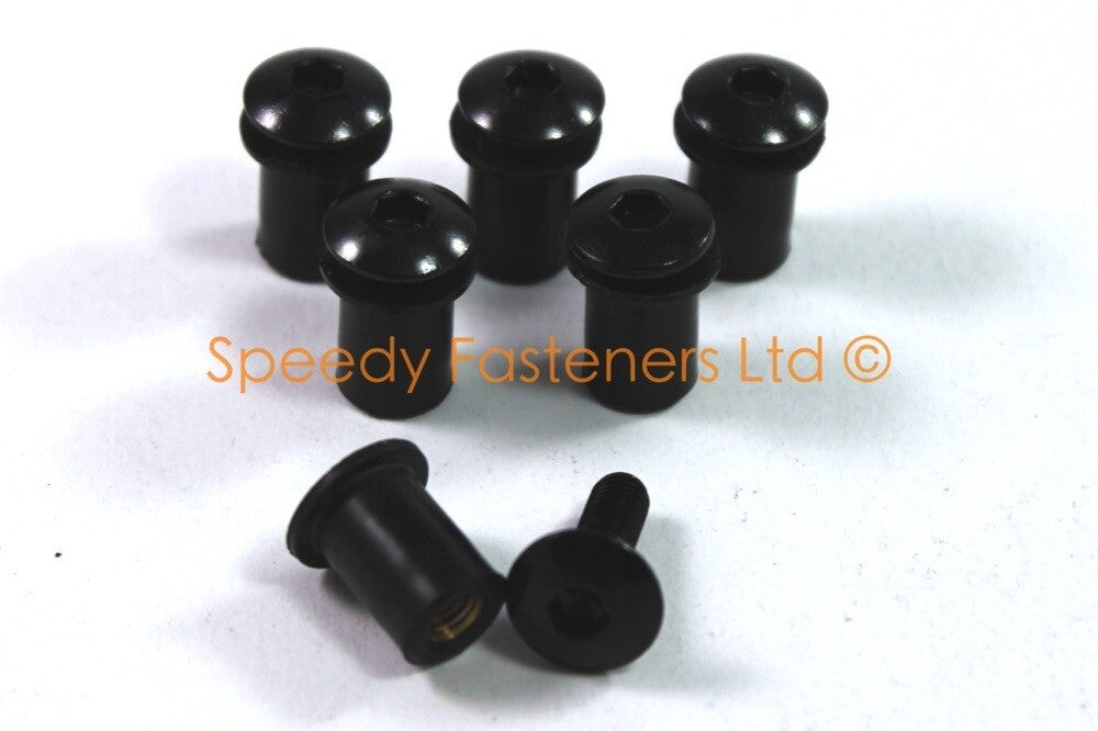 Triumph Tiger Sport 1050 2013-2021 Fairing Bolts Black Aluminium Fairing Screws