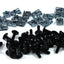 Aprilia RS4 125 2011 - 2015 Black Aluminium Fairing Screen Bolt & Clip Screw Kit