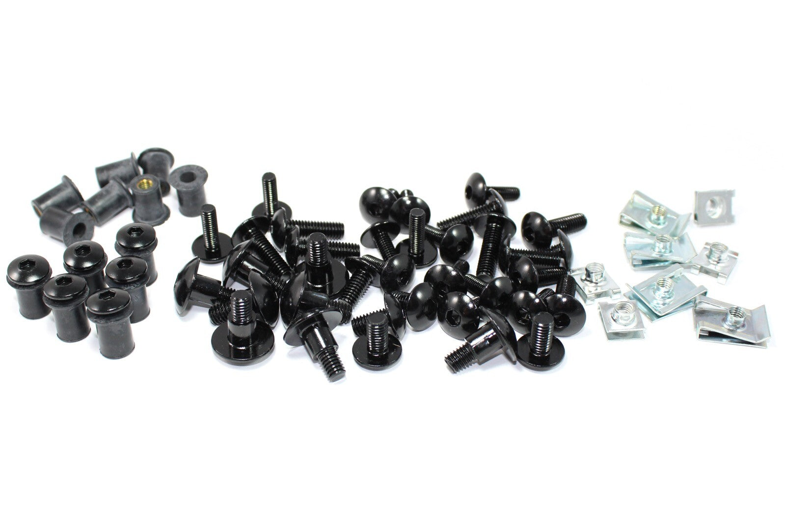 Triumph Trophy 1995-2004 Black Aluminium Fairing & Screen Bolts Clips Bolt Kit