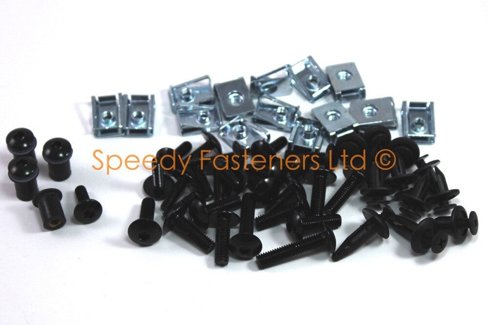 Triumph Sprint ST 1050 2005-2010 Black Aluminium Fairing Screen Bolt Kit New