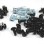 Yamaha FZS600 Fazer 600 2002-2004 Black Aluminium Bolt Fairing Clips Screws Kit