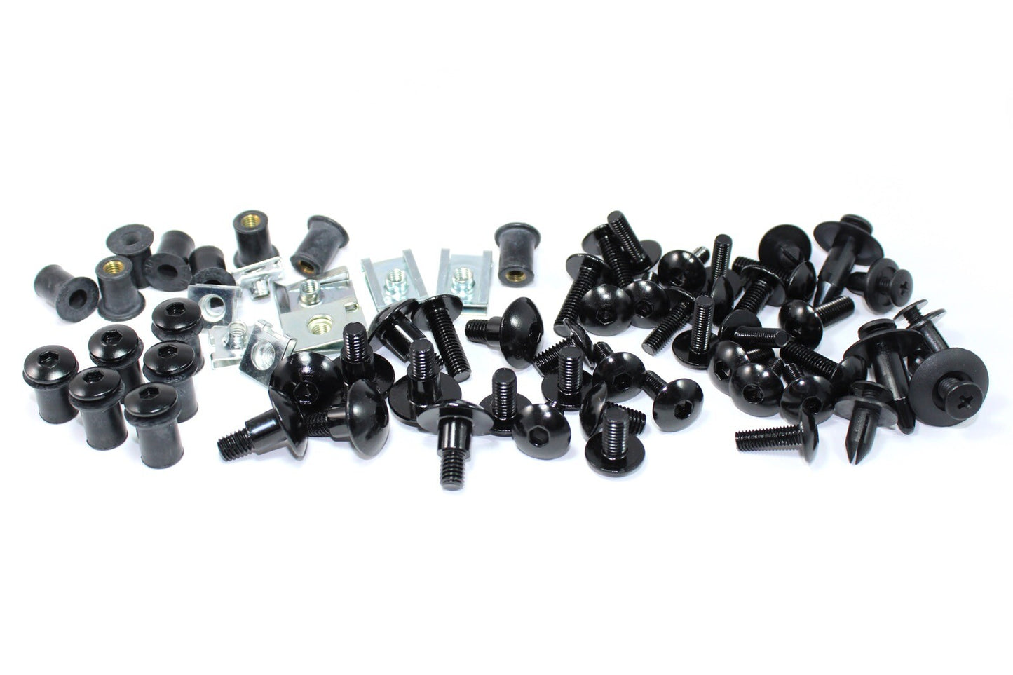 Triumph Daytona 675 675R Black Aluminium Fairing & Screen Bolts Kit 2006-2012