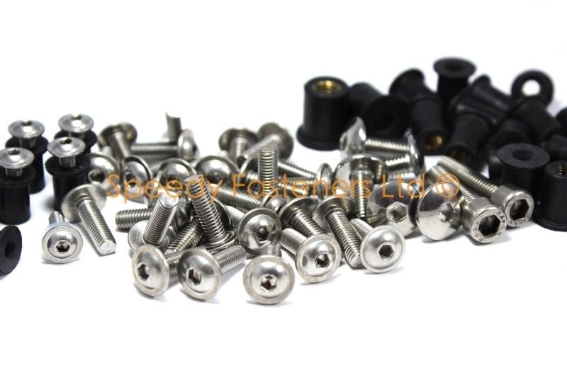 Kawasaki Ninja ZX-10R 2020+ Fairing & Screen Bolt Wellnut Stainless Fixings Kit