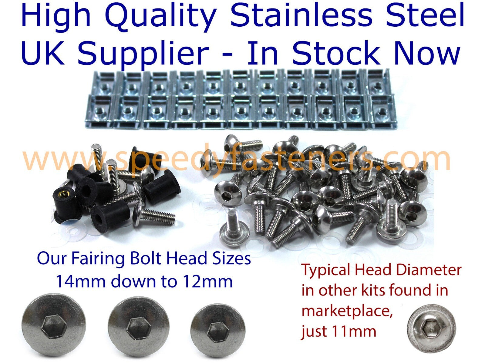 Aprilia RS660 2020 Stainless Fairing Screen Bolt Kit Shoulder Bolts RS 660