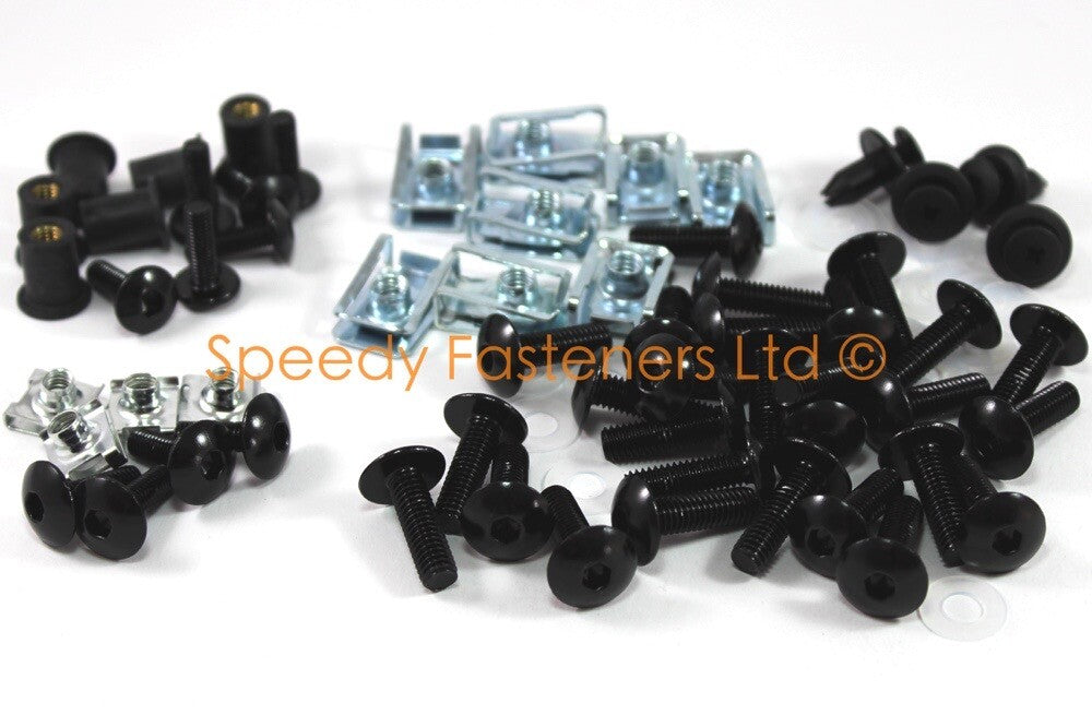 Ducati Panigale V2 Black Aluminium Fairing Bolts Screw Clips Kit 2020 onwards