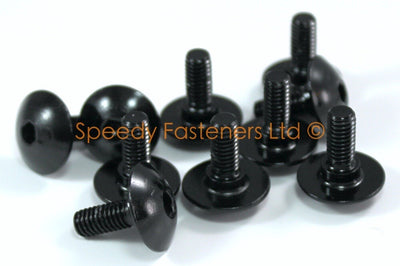 Triumph Daytona 675 675R Black Aluminium Fairing & Screen Bolts Kit 2006-2012