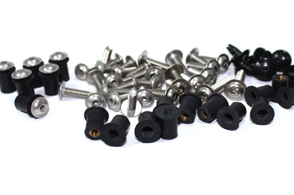 Kawasaki Ninja ZX-10R 2020+ Fairing & Screen Bolt Wellnut Stainless Fixings Kit