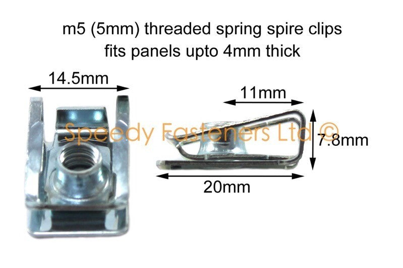 10x Aprilia Fairing Bodywork Frame Clips AP8102375 RS 50 125 RSV RSV4
