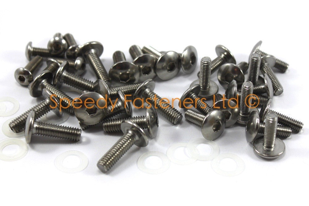 Yamaha FZR 1000 Genesis 1987-88 Stainless Fairing & Screen Bolt Clip Kit FZR1000