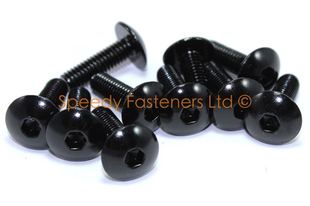  for Suzuki GSX-R750 2000-2003 Black Aluminium Fairing Screen Bolts Clips K1 K2