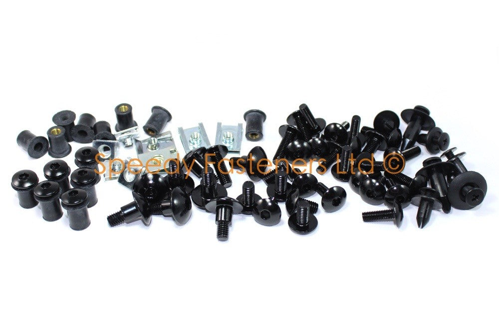 Triumph Daytona 675 675R 2013-2016 Fairing & Screen Bolts Kit Black Aluminium